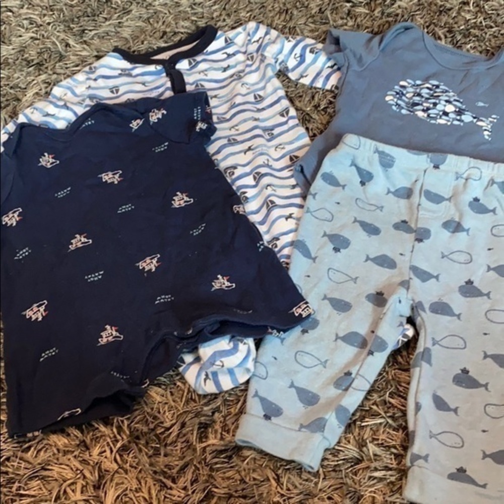 Nautical ocean bundle 3-6 months Absorba Old Navy.